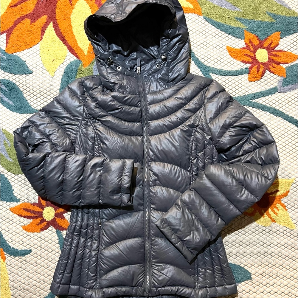 Andrew Marc Sz S/CH  Down Dark Gray Puffer Jacket Lightweight Packable Women’s